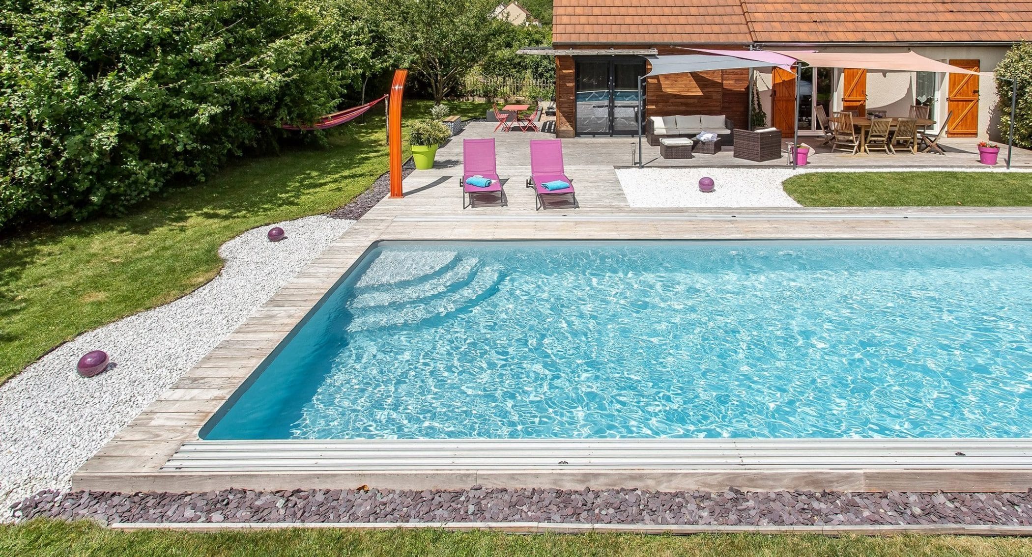 Piscine Magiline avec escalier ARENA