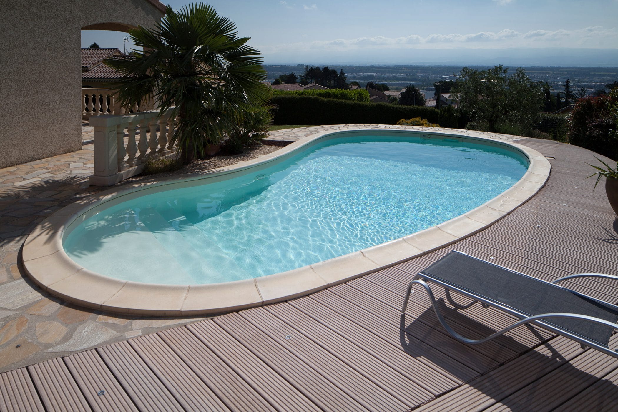 Piscine forme arrondie Magiline