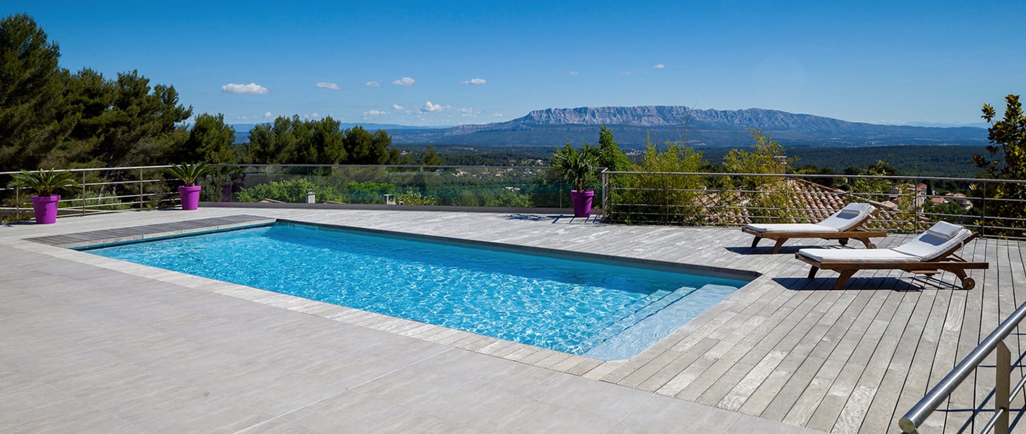 Piscine Rectangle tendance Magiline