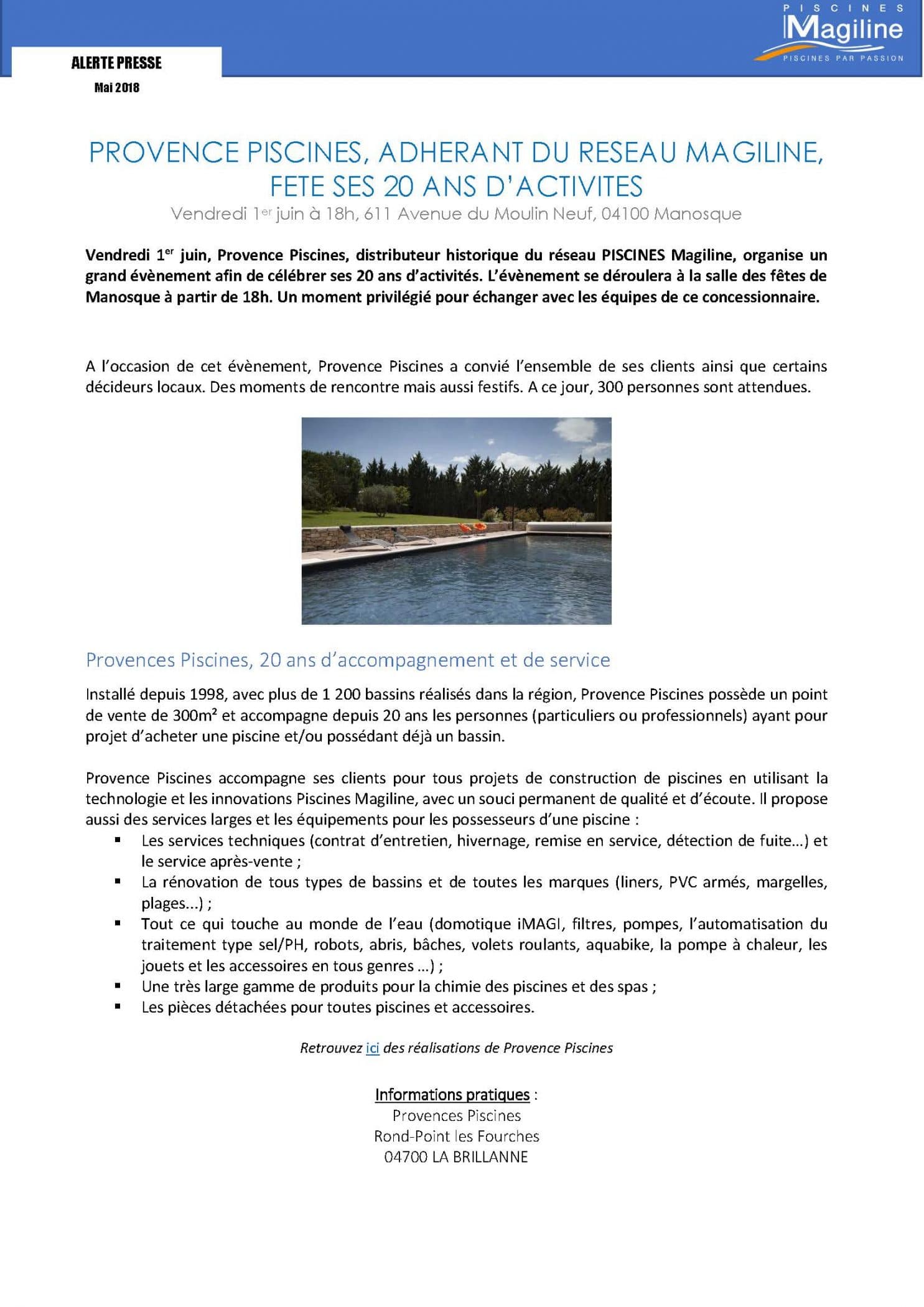 Alerte presse mai 2018